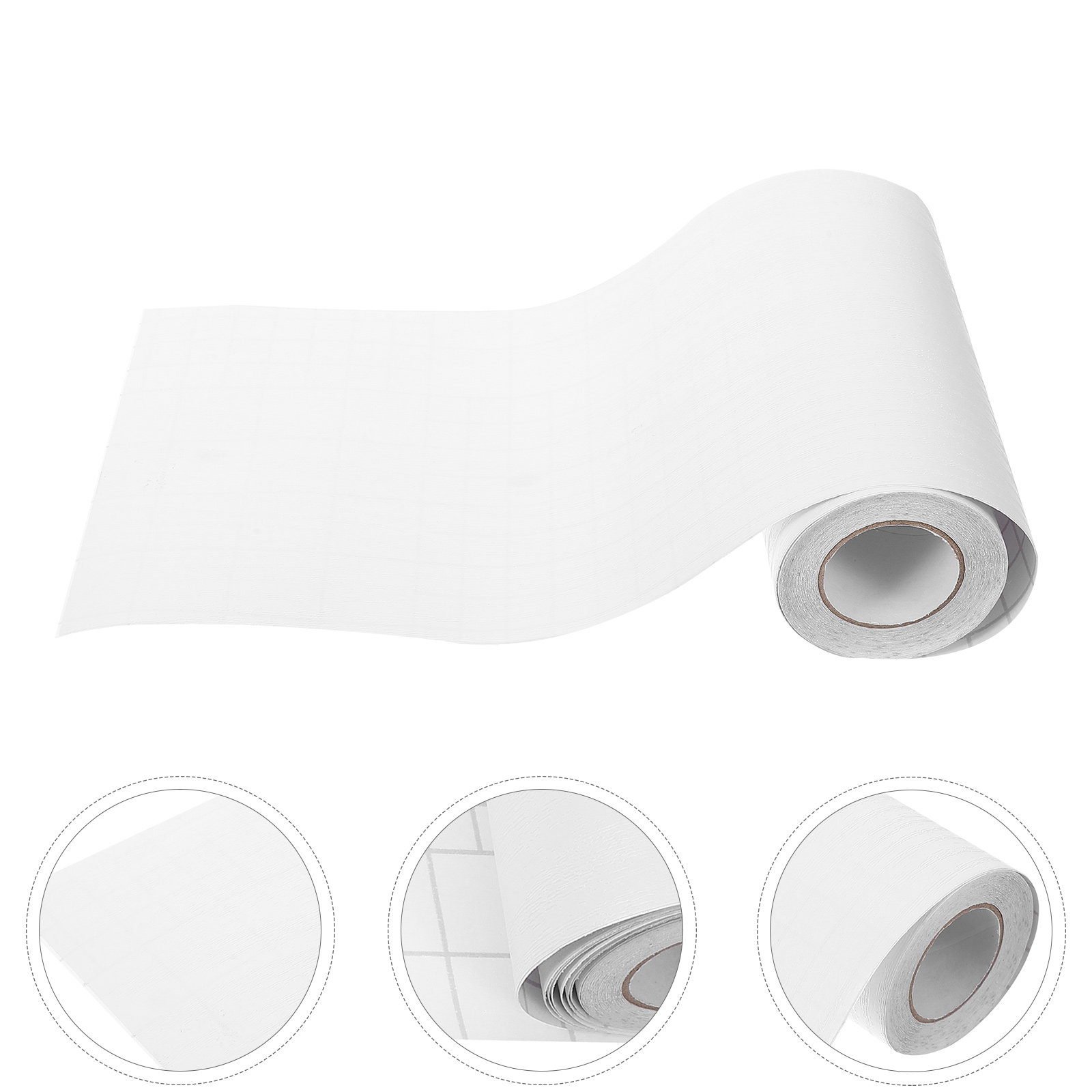 Baseboard Molding Trim - Papan Skirting PVC 5M Fleksibel, Perekat