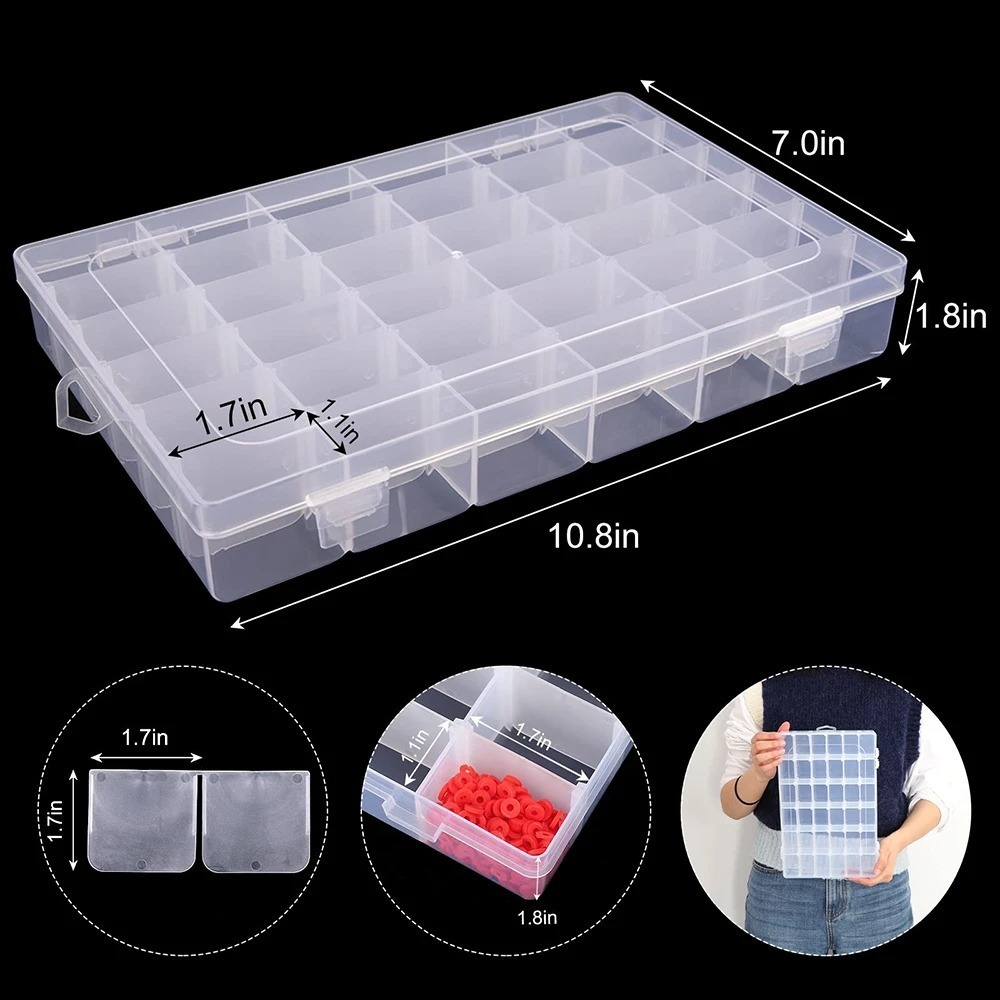 Home Improvement Binford Tools - Kotak Penyimpanan Portabel 24/36 Grid dengan