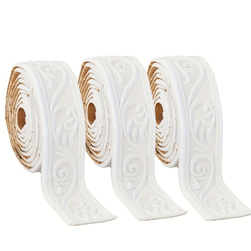 Baseboard Molding Trim - Dekorasi Dinding Busa Fleksibel 3D Embossed,