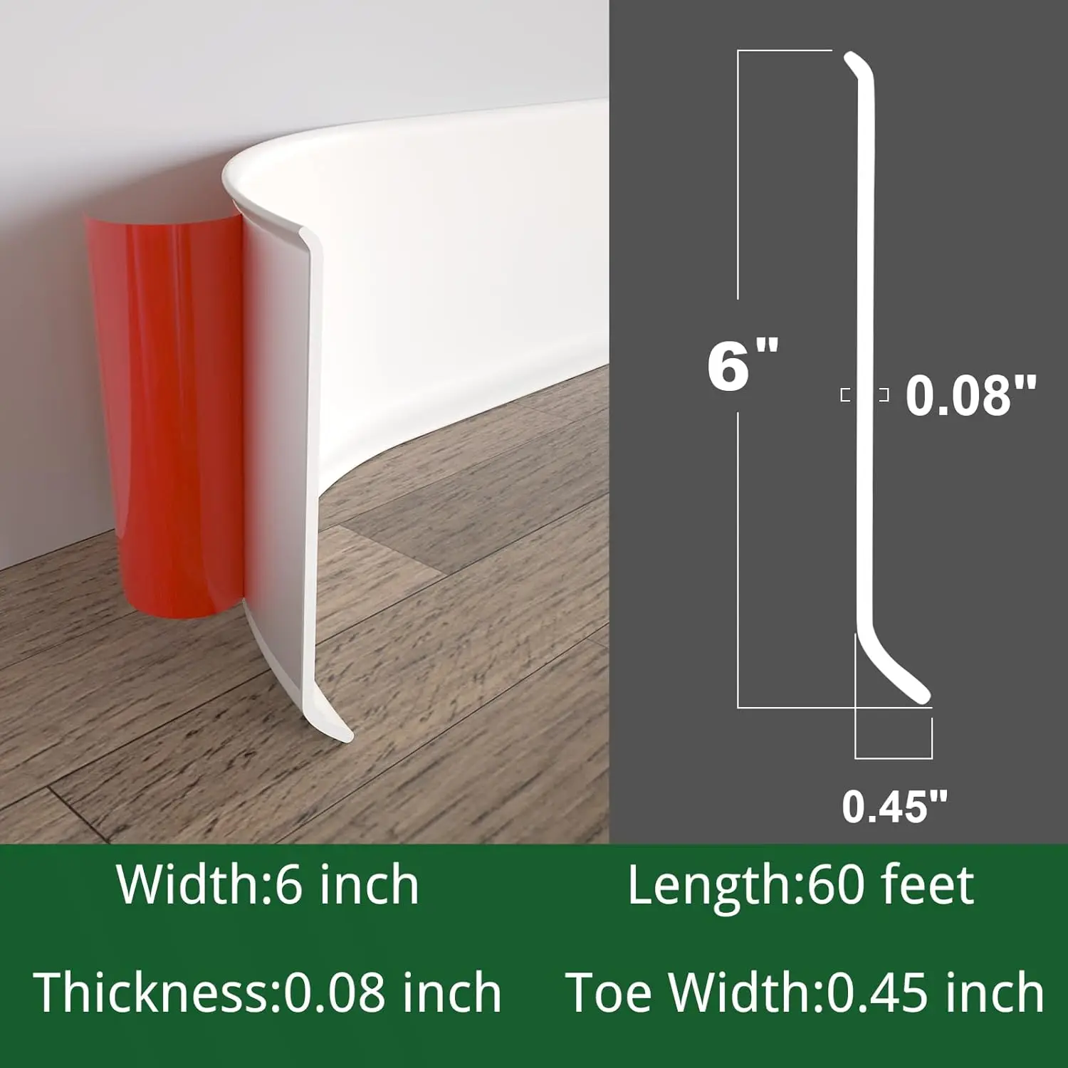 Lis Plinth Fleksibel, 6 Inci x - Baseboard Molding Trim ulasan dan harga
