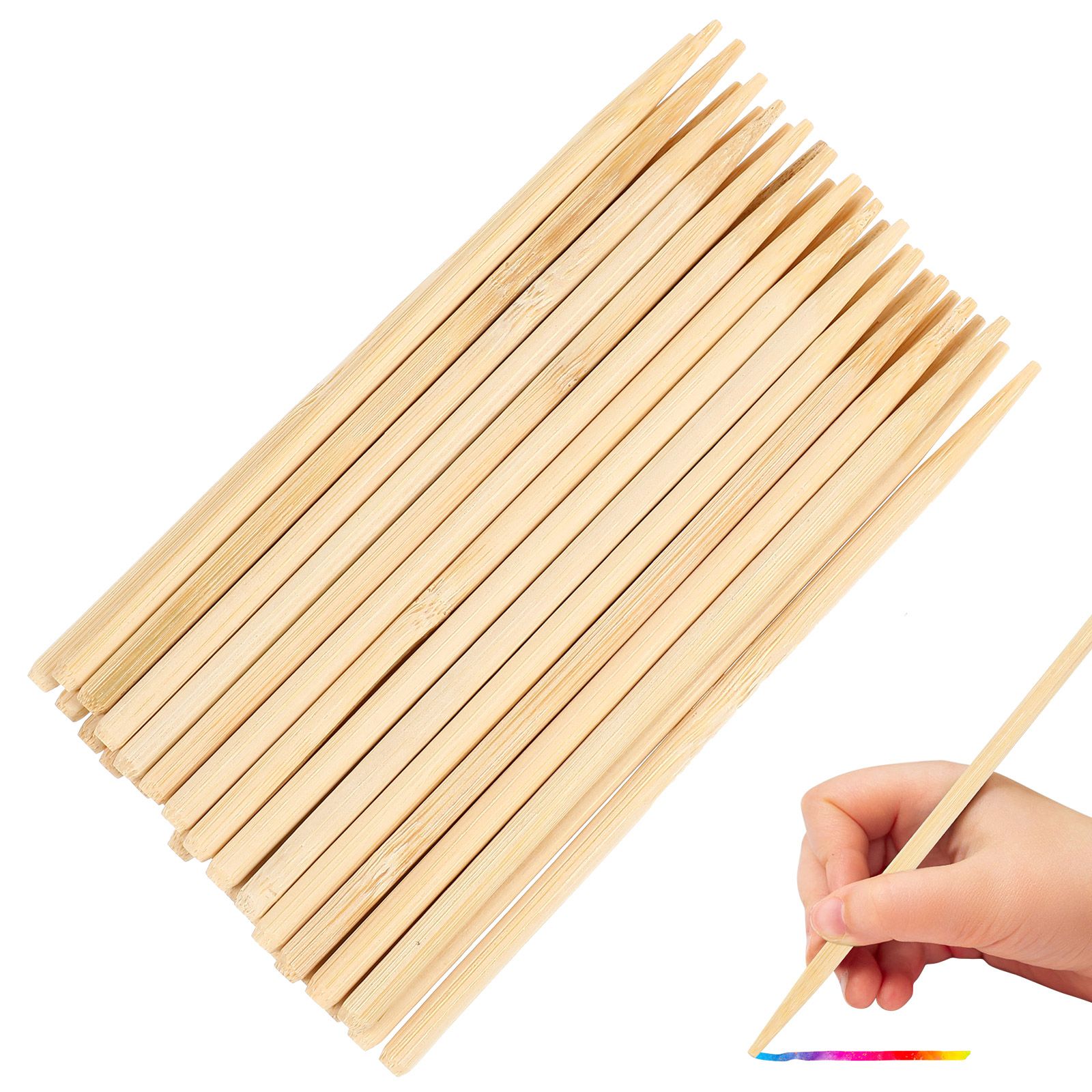 30 Buah Stik Lilin Pena Bambu  - Wood Filler Stick ulasan dan harga
