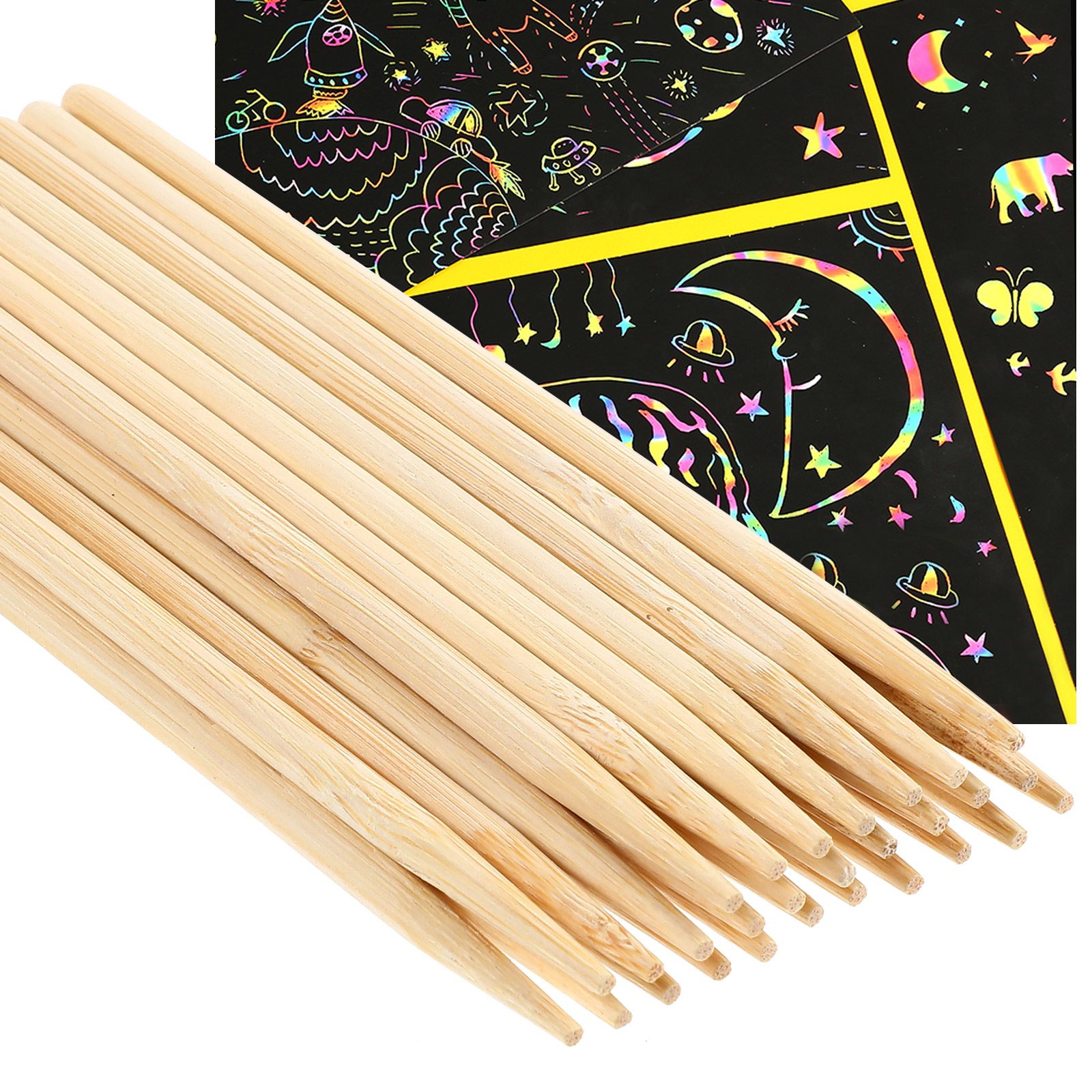30 Buah Stik Lilin Pena Bambu  - Wood Filler Stick ulasan dan harga
