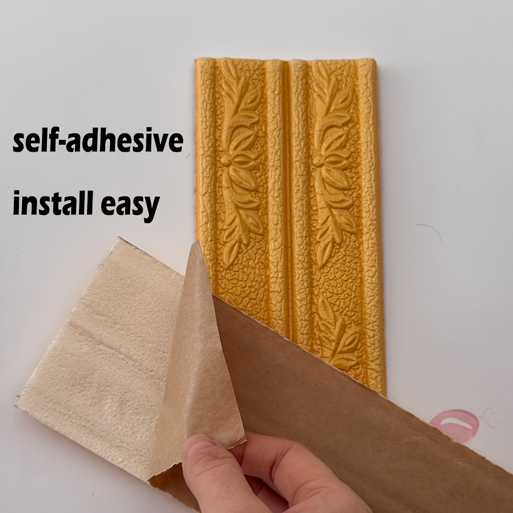 2pcs Stiker Strip Tepi Wallpap - Baseboard Molding Trim ulasan dan harga
