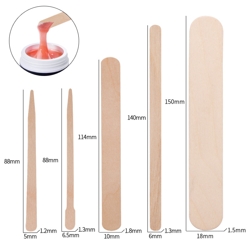 Depresor lidah kayu Waxing sek - Wood Filler Stick ulasan dan harga