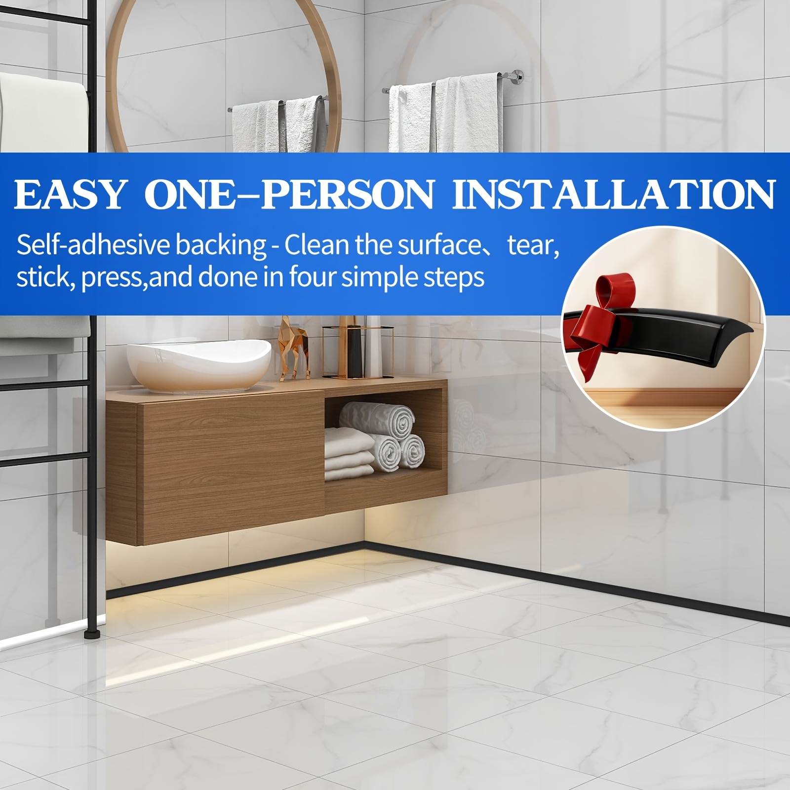 1 Buah Strip Trim Fleksibel Be - Baseboard Molding Trim ulasan dan harga