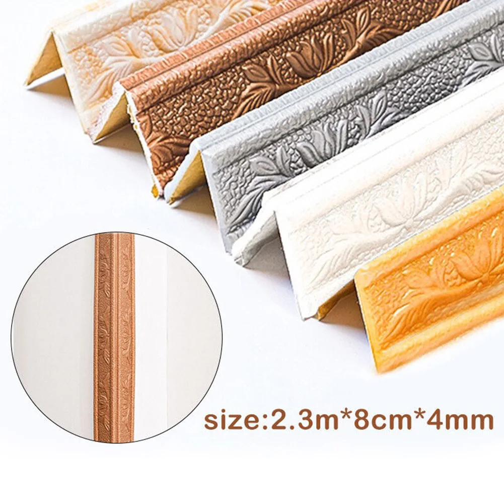 Stiker dinding 3D sendiri, sti - Baseboard Molding Trim ulasan dan harga