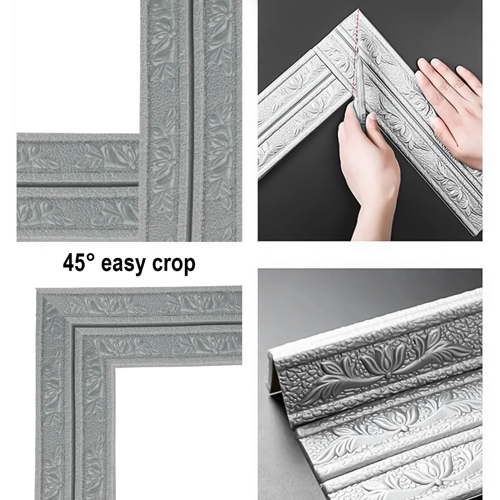 Stiker dinding 3D sendiri, sti - Baseboard Molding Trim ulasan dan harga