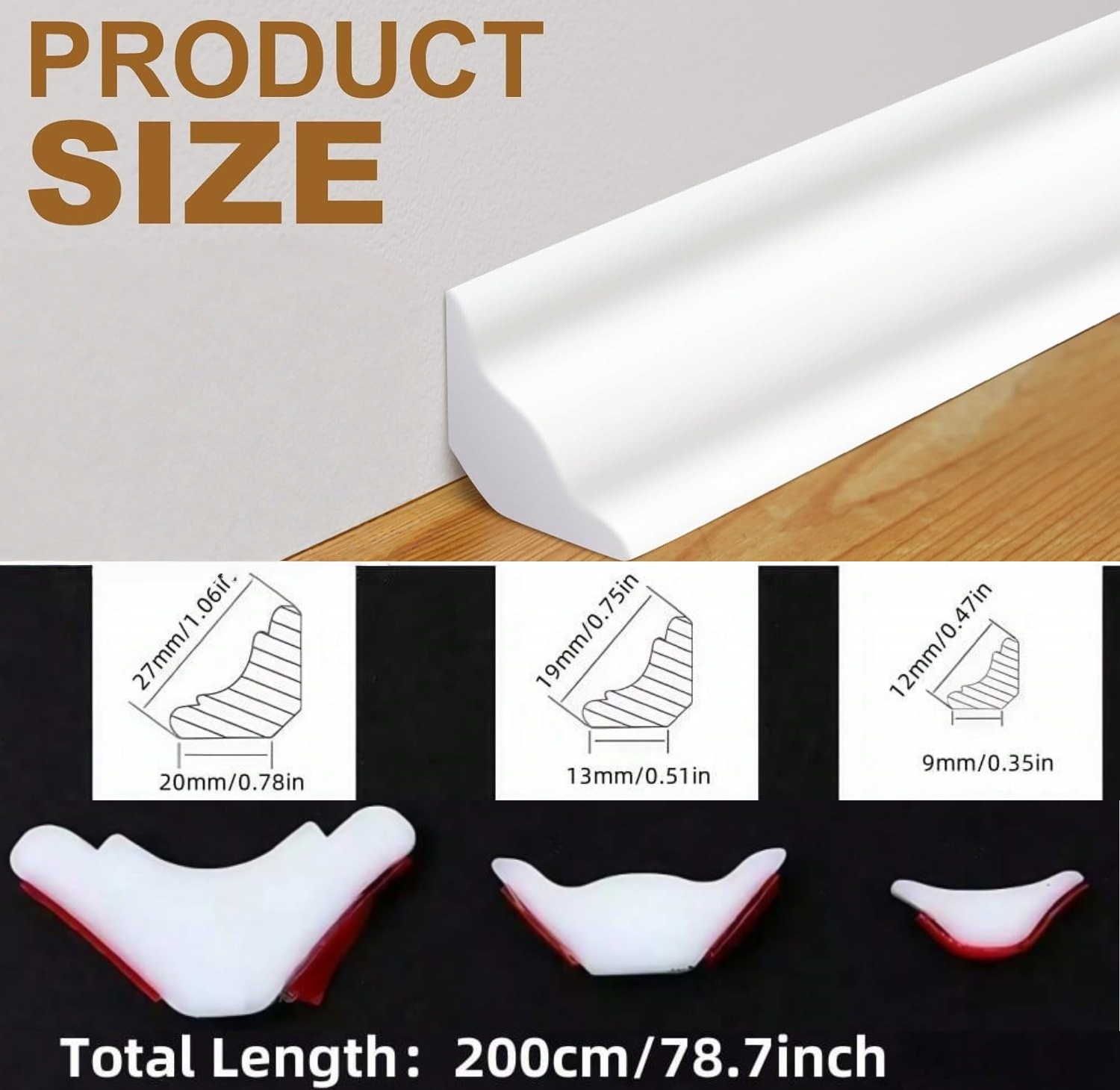 1pc Lis Dekorasi Dinding Bahan - Baseboard Molding Trim ulasan dan harga