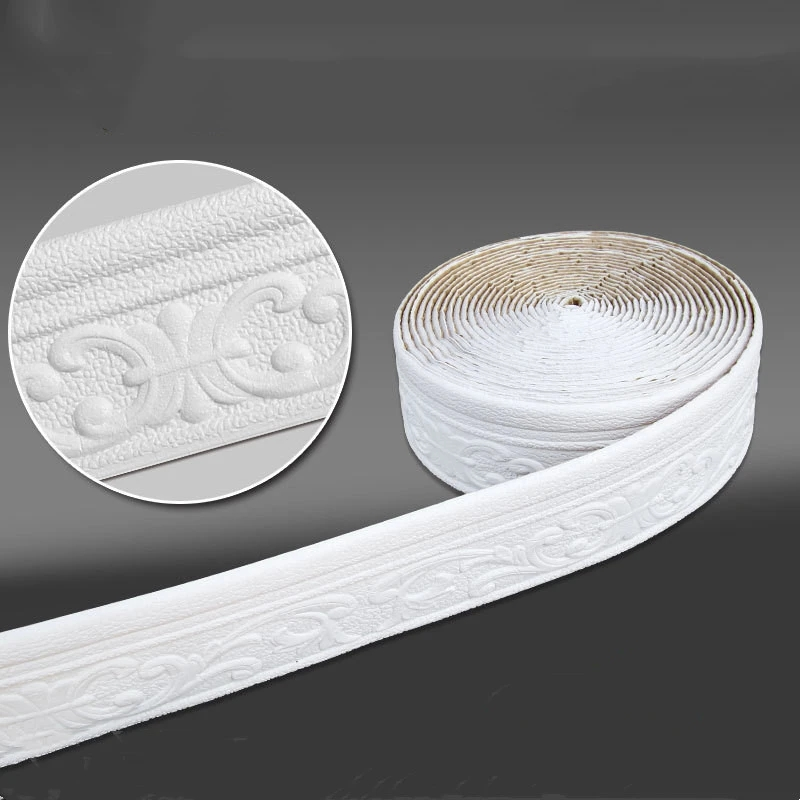10M/Rol 3D Garis Hiasan Dindin - Baseboard Molding Trim ulasan dan harga